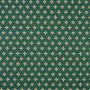 Groen met beige bloemetje