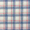 FQ2774 - Ivoor met blauw rode ruit FQ