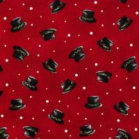 Rood met zwarte hoedjes FQ