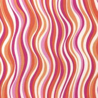 Oranje roze en witte golven FQ