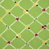 2803 - Groen met diagonale ruit en fruit