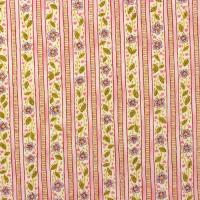 Roze strepen met bloemetjes FQ