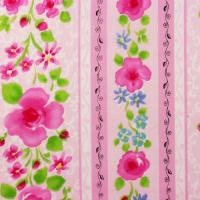 Roze met strepen en rozen FQ