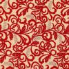 FQ2895 - Beige met  rode scrol FQ