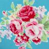 2927 - Blauw met randbloemen en schuine ruit
