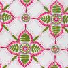 FQ3171-12 - Wit met roze groene stervormige print FQ