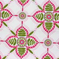 Wit met roze groene stervormige print FQ