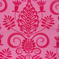 Roze met donkerder roze print FQ