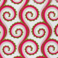 Wit met groenroze swirls FQ