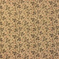 Beige met fijne zwarte takjes FQ