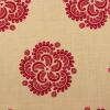 3394 - Beige met rood bloemmotief: Tournesal