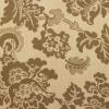 FQ3410 - Beige met donkerder beige bloemenprint: La Veille de Nol FQ