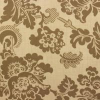 Beige met donkerder beige bloemenprint: La Veille de Nol FQ