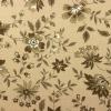 3425 - Beige met sierlijke donkerder beige bloem: St. Cathrine