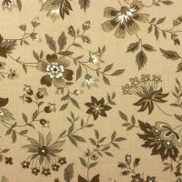 Beige met sierlijke donkerder beige bloem: St. Cathrine
