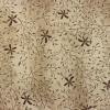 FQ3675 - Beige met groene blaadjes en bruine bloemen FQ