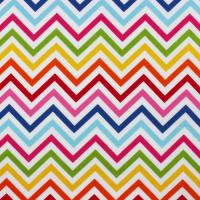 Wit met felle zigzag strepen BRIGHT FQ