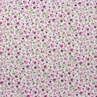 Wit met kleine roze bloemetjes