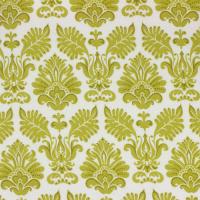 Wit met groene ornamentale bladeren