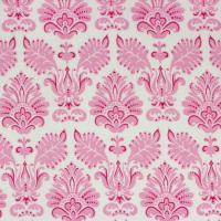 Wit met roze ornamentale bladeren