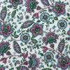 4009 - Wit met roze blauwe bloemen