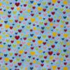 4040 - Blauw met diverse hartjes PASTEL