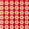 4086 - Oranje met witte bloemen SUMMER