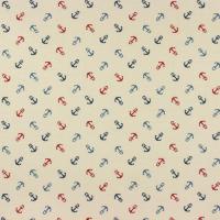 Creme met rode en blauwe ankertjes: Anchor