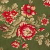 4177 - Groen met grotere rode bloemen