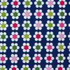 4211 - Blauw met witte bloemen ROYAL