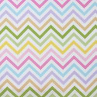 Wit met pastellen zigzag strepen Spring FQ