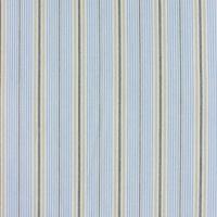 Geweven streep blauw beige wit
