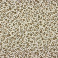 Ivoor met kleine beige bruine roosjes