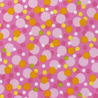 Roze met oranje, gele roze en groene bubbels FQ