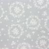 4674 - Grijs met witte medaillons van bloemen