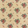 4782 - Creme met grotere trosjes rode bloemen