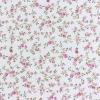 4803 - Wit met taupe en roze bloemetje