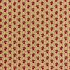 4834 - Beige strepen met rode vruchtjes