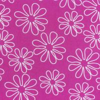 Roze met eenvoudige witte bloem