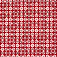 Rood met licht bloemetje en blauw hartje