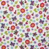 4896 - Wit met fleurige bloemen en vlinders