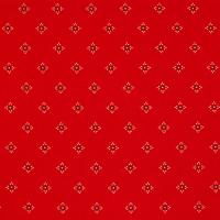 Rood met creme zwart printje