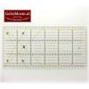 NO4924 - Stevige kunststof quilt liniaal 15 x 30 cm