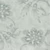 FQ4955 - Blauw licht met ton sur ton bloemen FQ