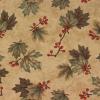 4980 - Beige met groene bladeren en rode besjes