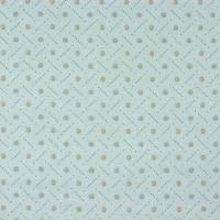 Blauw groenig met pastel bolletje en streepje