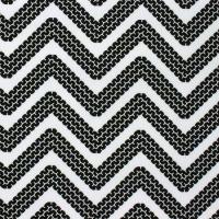 Wit met zigzag van zwarte bandensporen