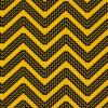 5026 - Geel met zigzag van zwarte bandensporen