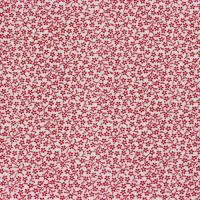Wit met klein rood bloemetje