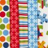 Blauw met lichtere puzzle stukjes